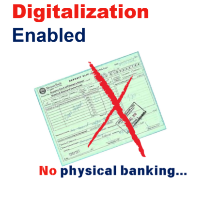 Digitalization - No physical banking